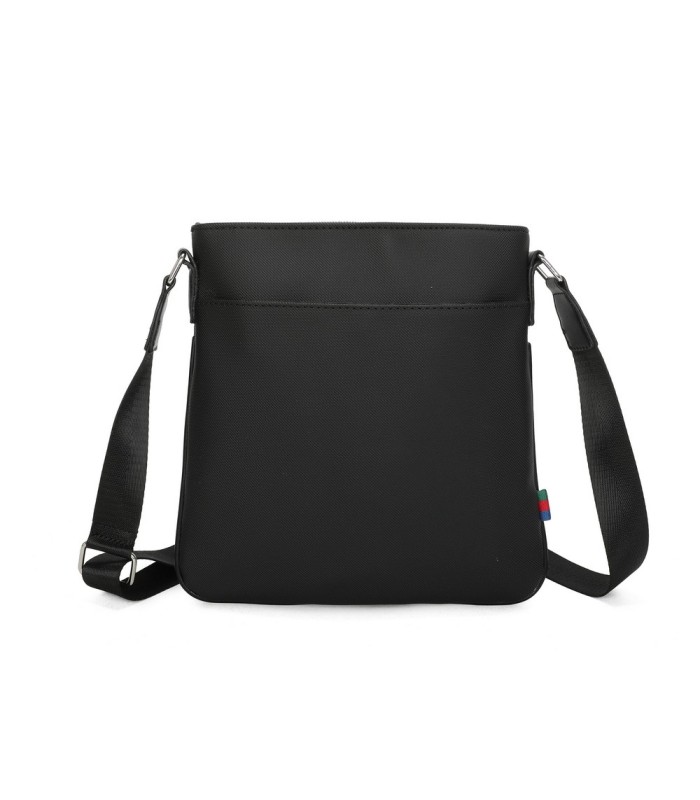 T11681 - Bolso bandolera cuadrado con bolsillo de cierre de cremallera