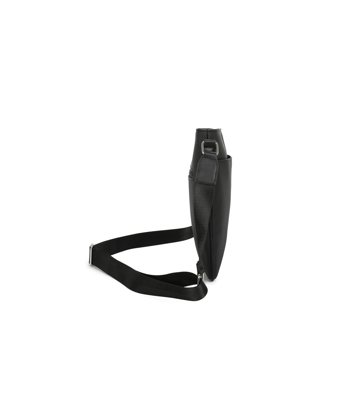T11681 - Bolso bandolera cuadrado con bolsillo de cierre de cremallera
