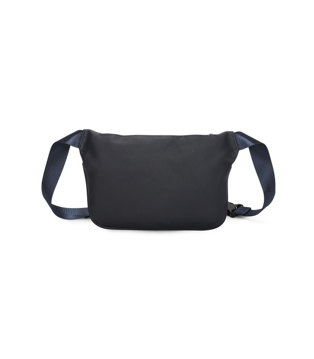 T11686 - Bolso bandolera riñonera con dos compartimentos de cremallera