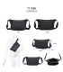 T11686 - Bolso bandolera riñonera con dos compartimentos de cremallera