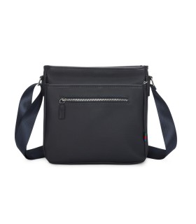 T11689 - Bolso cuadrado con bandolera y bolsillo frontal