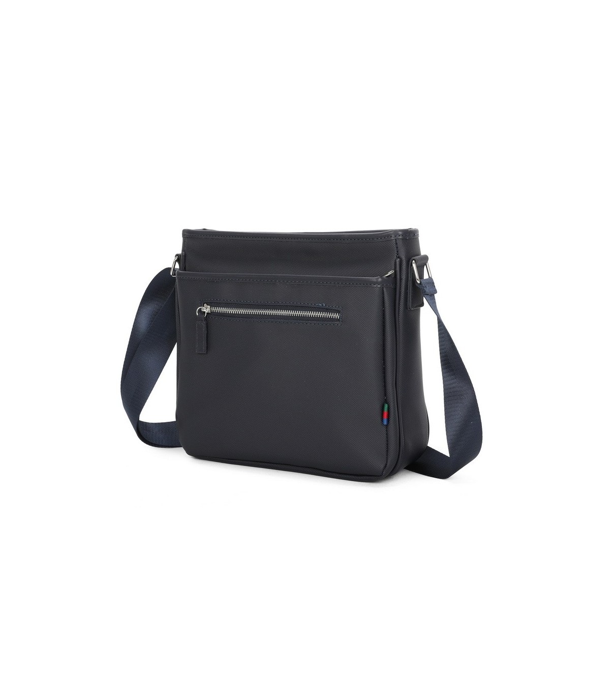 T11689 - Bolso cuadrado con bandolera y bolsillo frontal