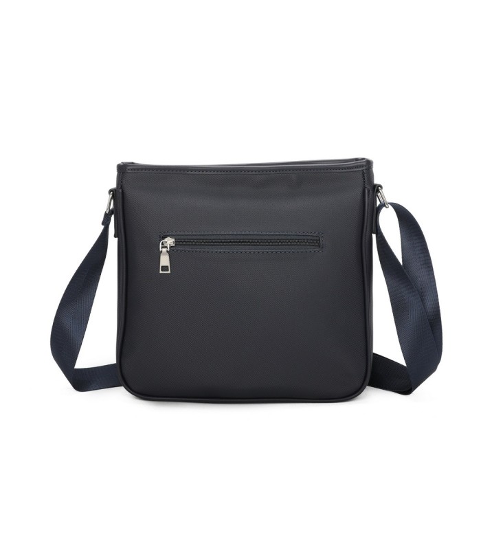 T11689 - Bolso cuadrado con bandolera y bolsillo frontal