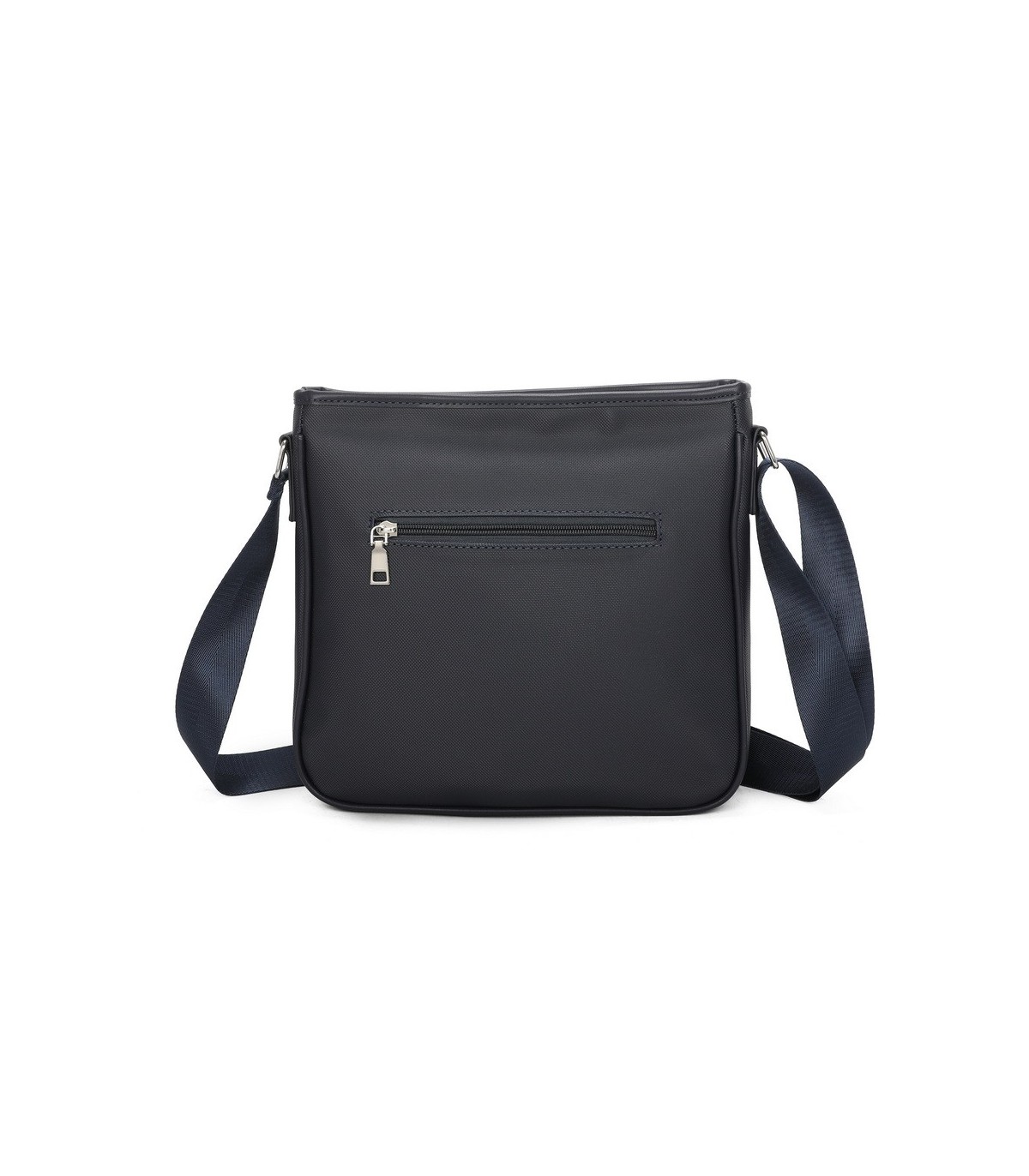 T11689 - Bolso cuadrado con bandolera y bolsillo frontal