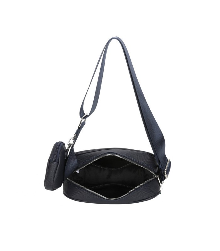 T11691 - Bolso con monedero y bolsillo frontal de cremallera