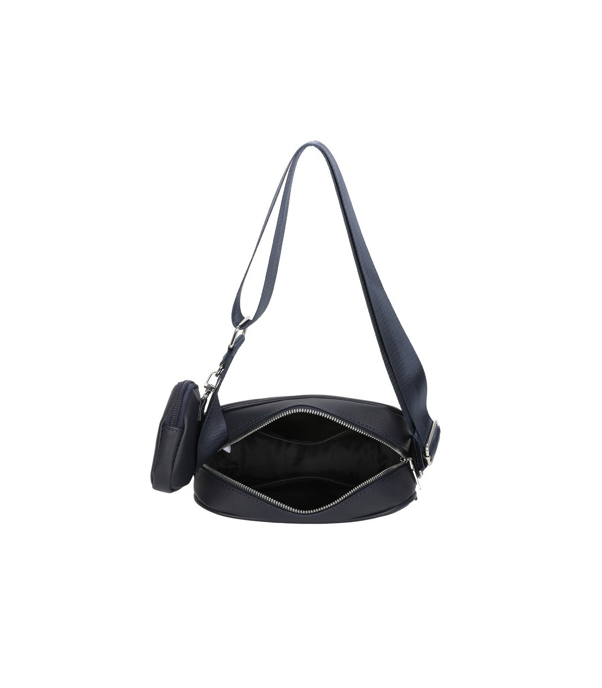 T11691 - Bolso con monedero y bolsillo frontal de cremallera