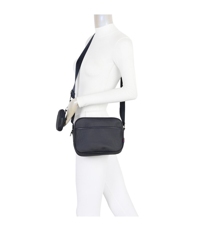 T11691 - Bolso con monedero y bolsillo frontal de cremallera