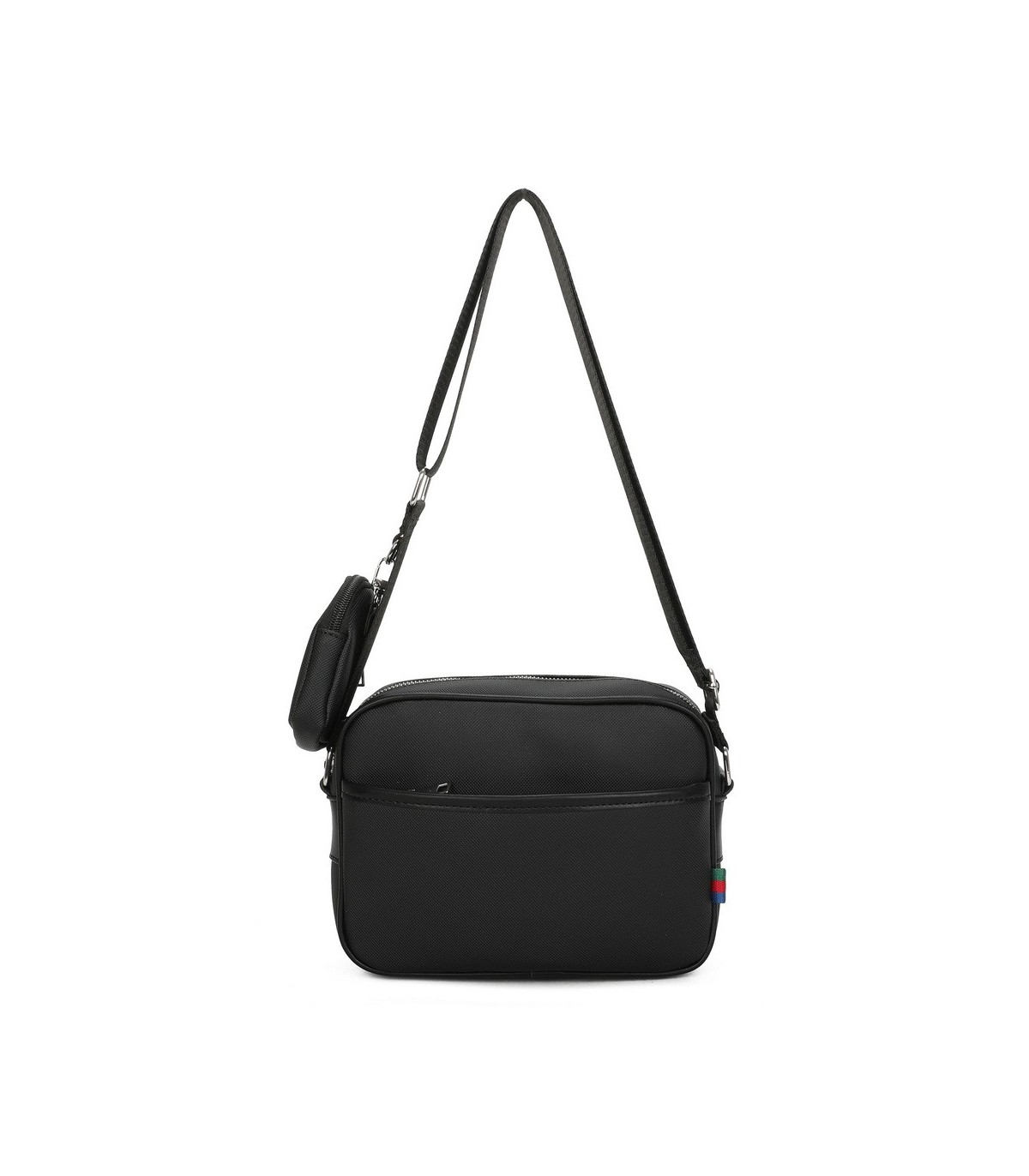T11691 - Bolso con monedero y bolsillo frontal de cremallera