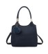 T11699 - Bolso con pompón y asa para bandolera de tres compartimentos