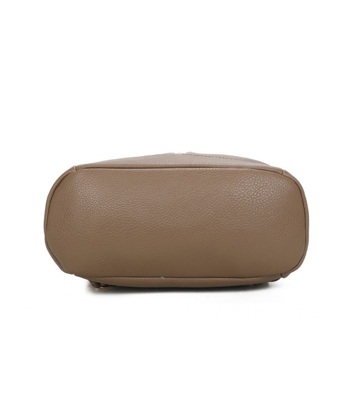 T11698 - Mochila con borla de color espaciosa con un compartimento y cremallera