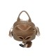 T11698 - Mochila con borla de color espaciosa con un compartimento y cremallera