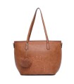 T10727 - Bolso de hombro con borla a juego y mandala bordado
