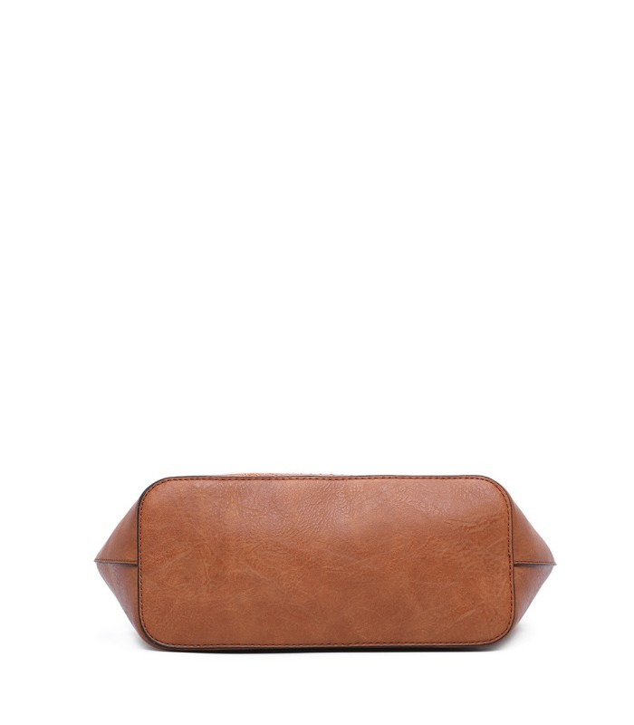 T10727 - Bolso de hombro con borla a juego y mandala bordado
