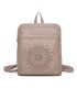 T11514 - Mochila con bordado para mujer con adoro a juego
