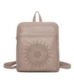 T11514 - Mochila con bordado para mujer con adoro a juego
