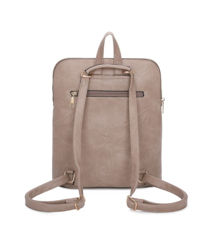 T11514 - Mochila con bordado para mujer con adoro a juego