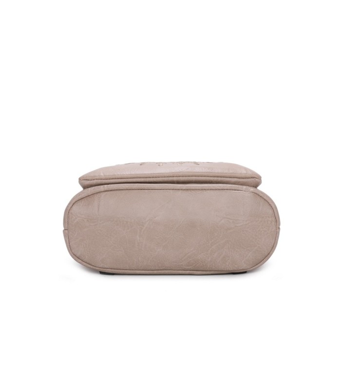 T11514 - Mochila con bordado para mujer con adoro a juego