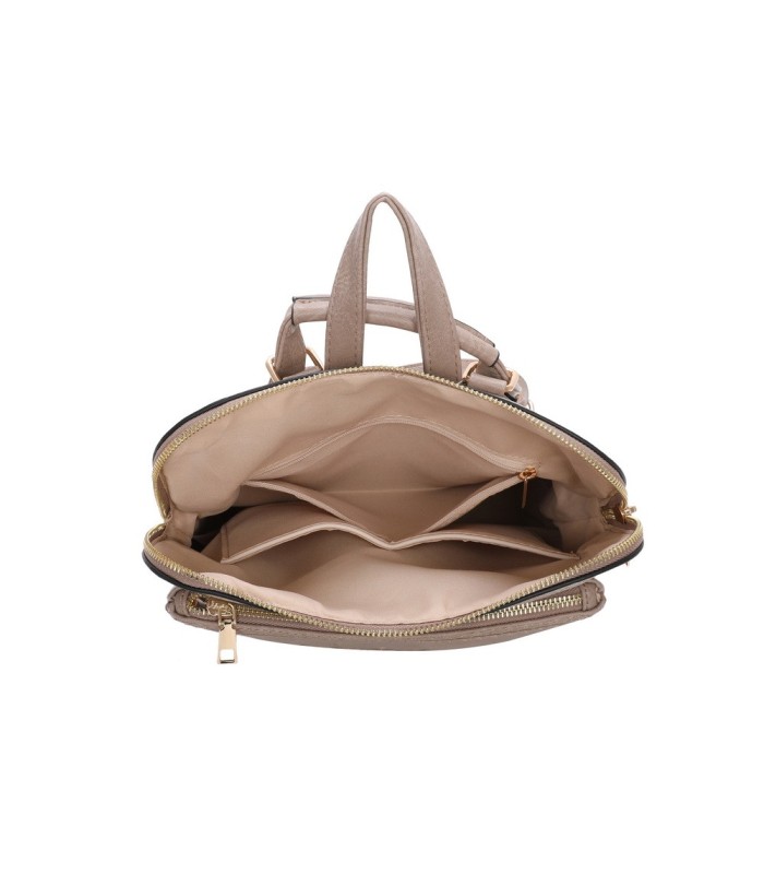 T11514 - Mochila con bordado para mujer con adoro a juego