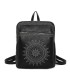 T11514 - Mochila con bordado para mujer con adoro a juego
