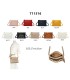 T11516 - Bolso para mujer con motivo bordado tamaño rectangular