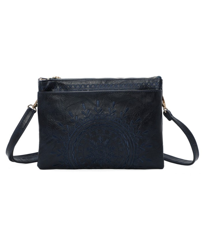 T11516 - Bolso para mujer con motivo bordado tamaño rectangular