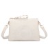 T11519 - Bolso con triple compartimento de para mujer con bordado de un sol