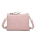 T11519 - Bolso con triple compartimento de para mujer con bordado de un sol