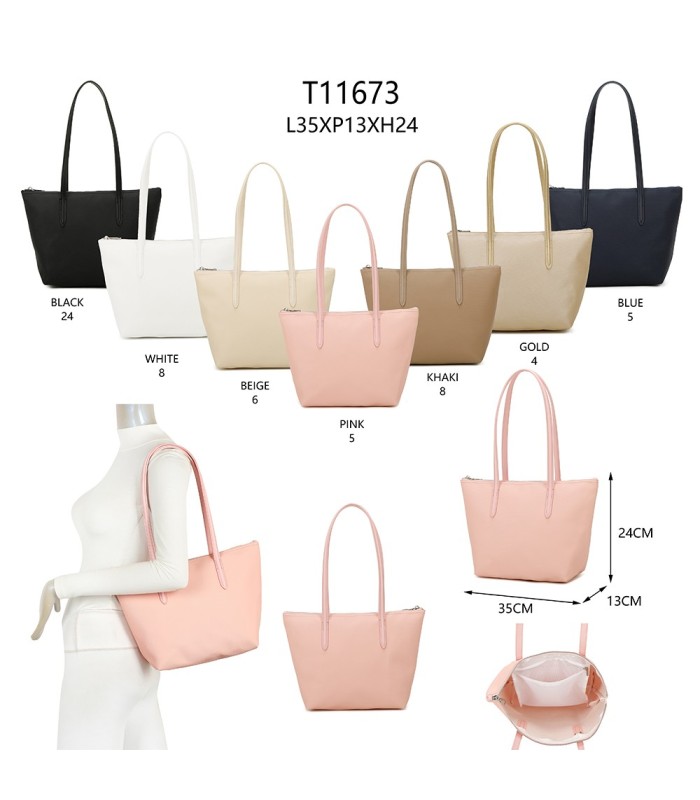 T11673 - Bolso de hombro de asa grande para mujer