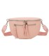 T11675 - Bolso estilo riñonera con bolsillo frontal con borla