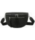 T11675 - Bolso estilo riñonera con bolsillo frontal con borla