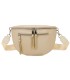 T11675 - Bolso estilo riñonera con bolsillo frontal con borla