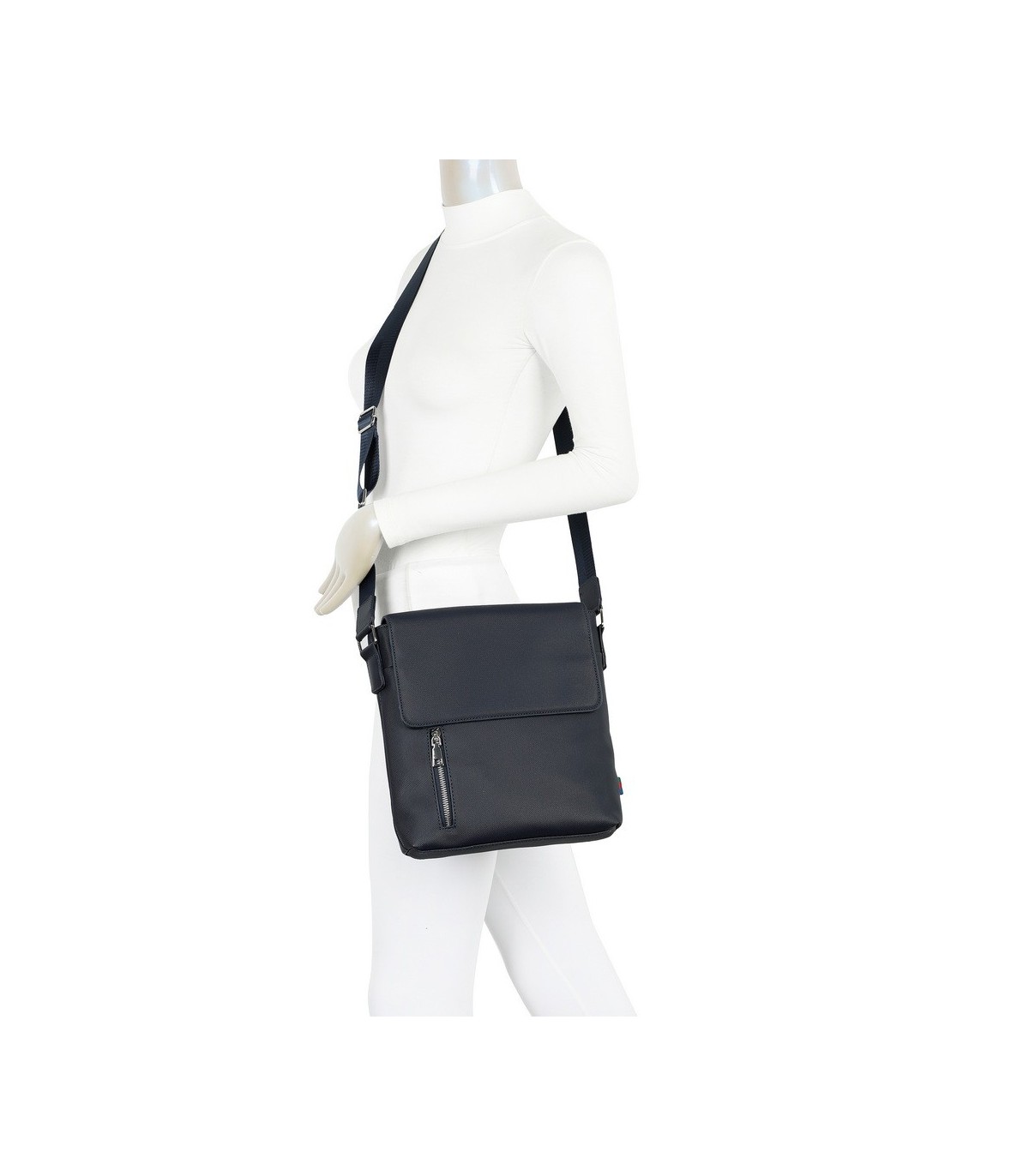 T11682 - Bolso para hombre cuadrado con bolsillo trasero