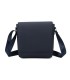 T11683 - Bolso para hombre cuadrado con bolsillo trasero y cierre de botón y solapa grande