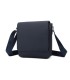 T11683 - Bolso para hombre cuadrado con bolsillo trasero y cierre de botón y solapa grande