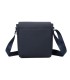 T11683 - Bolso para hombre cuadrado con bolsillo trasero y cierre de botón y solapa grande