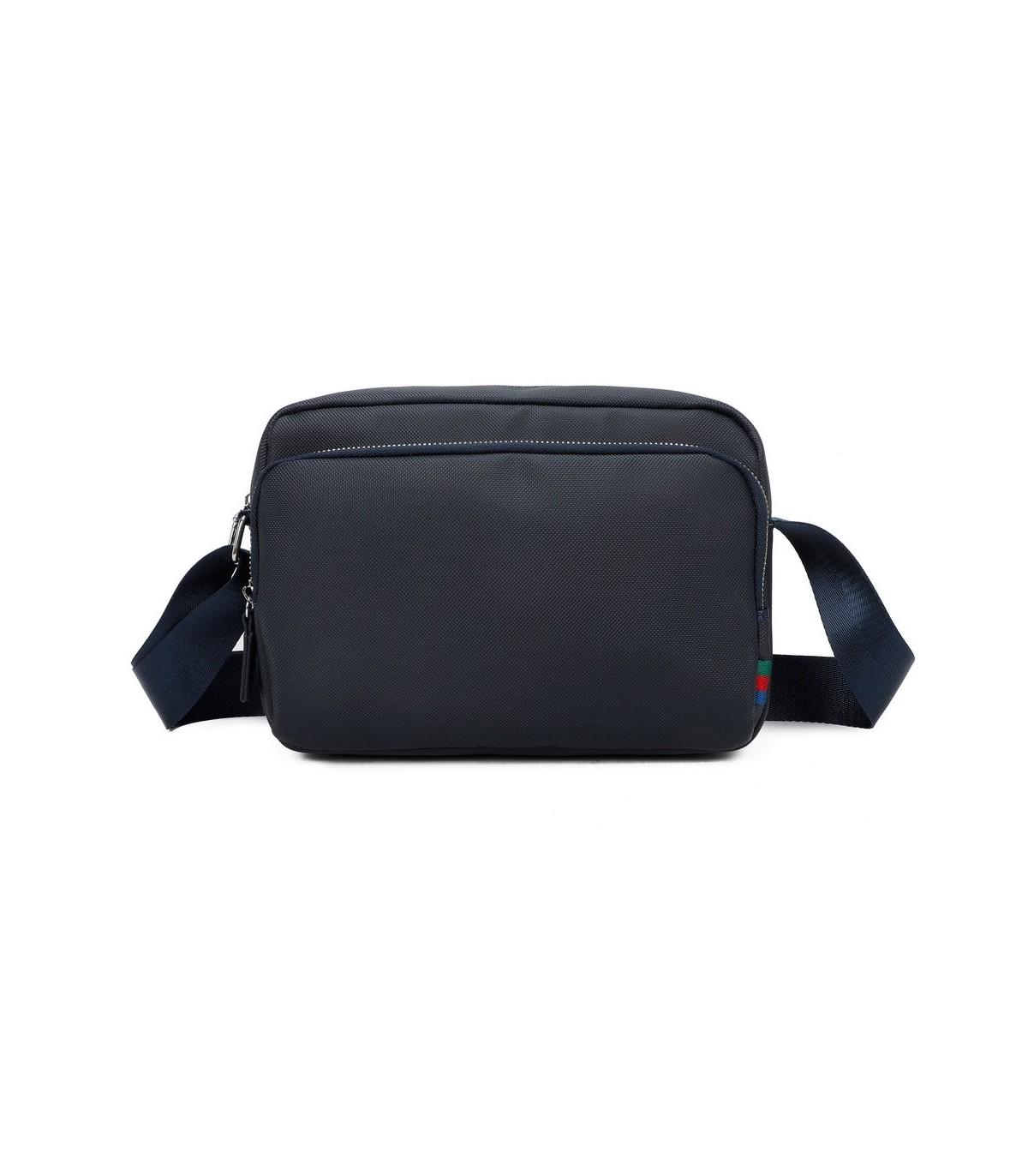 T11687 - Bolso cruzado con bandolera larga y 3 compartimentos