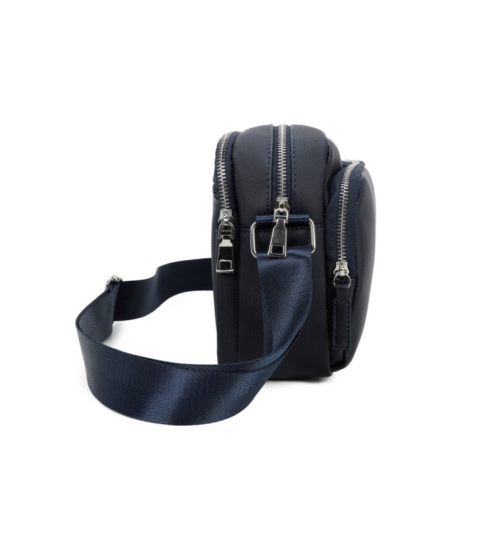 T11687 - Bolso cruzado con bandolera larga y 3 compartimentos