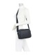 T11687 - Bolso cruzado con bandolera larga y 3 compartimentos