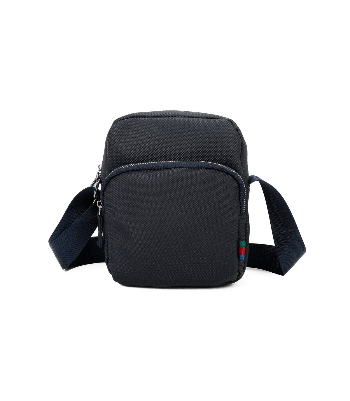 T11688 - Bolso bandolera para caballero con bolsillo trasero y gran compartimento interior
