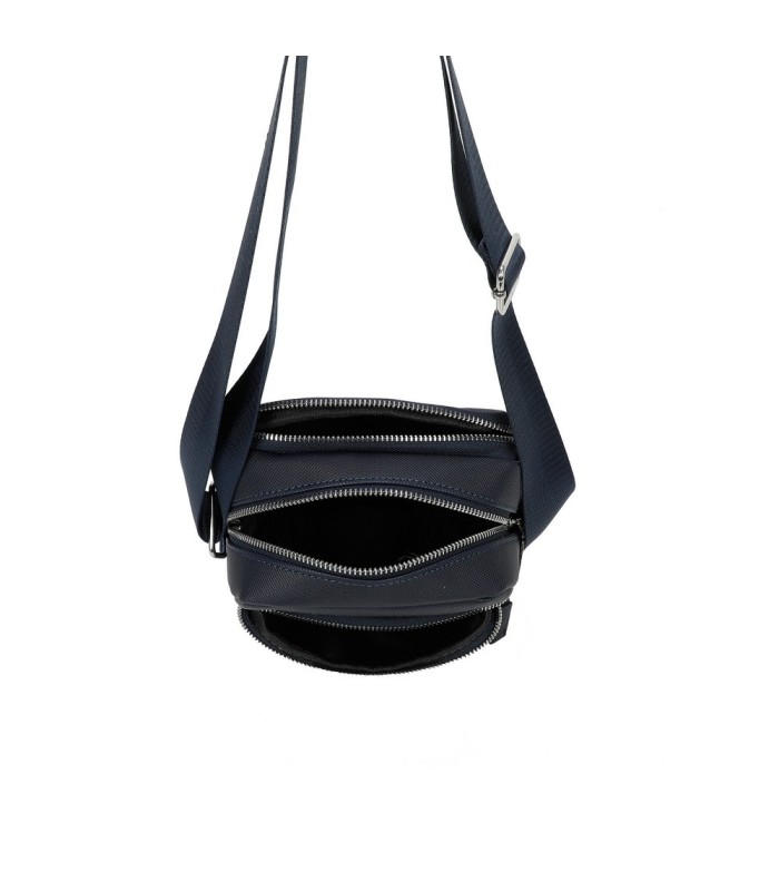 T11688 - Bolso bandolera para caballero con bolsillo trasero y gran compartimento interior