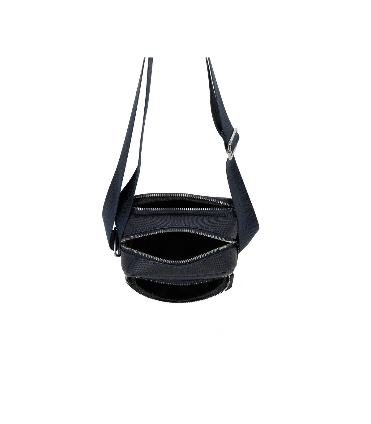 T11688 - Bolso bandolera para caballero con bolsillo trasero y gran compartimento interior