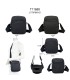 T11688 - Bolso bandolera para caballero con bolsillo trasero y gran compartimento interior