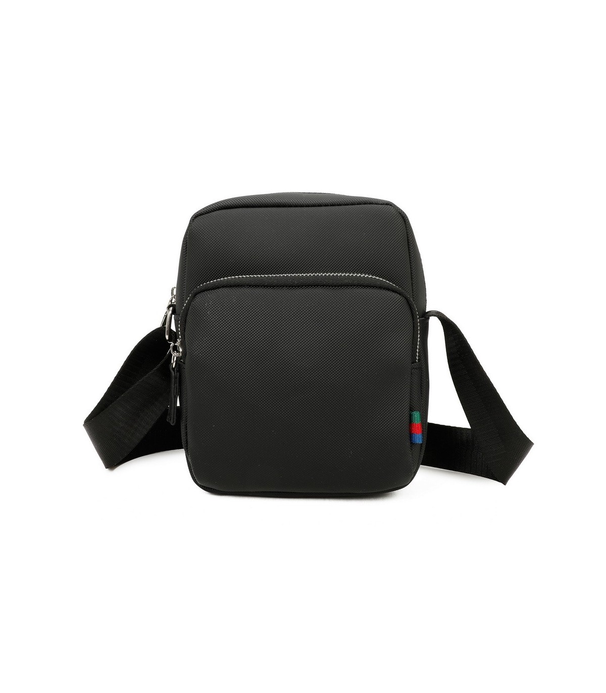 T11688 - Bolso bandolera para caballero con bolsillo trasero y gran compartimento interior