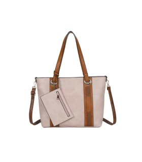 T11707 - Bolso con monedero interior bandolera y bolsillo trasero para mujer muy espacioso