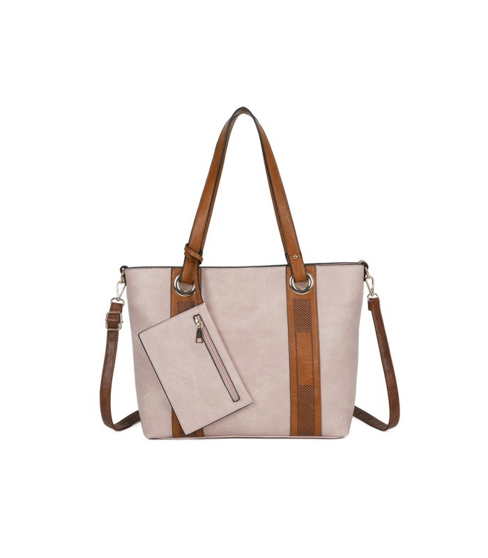 T11707 - Bolso con monedero interior bandolera y bolsillo trasero para mujer muy espacioso