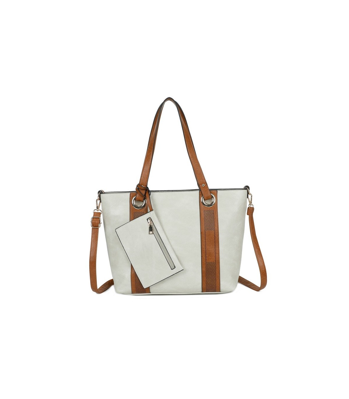 T11707 - Bolso con monedero interior bandolera y bolsillo trasero para mujer muy espacioso