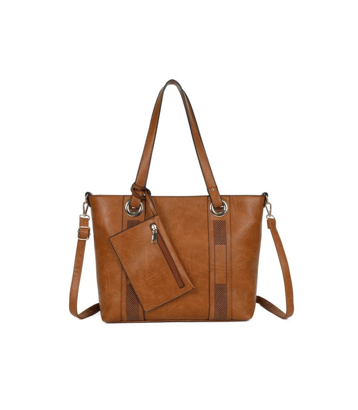 T11707 - Bolso con monedero interior bandolera y bolsillo trasero para mujer muy espacioso