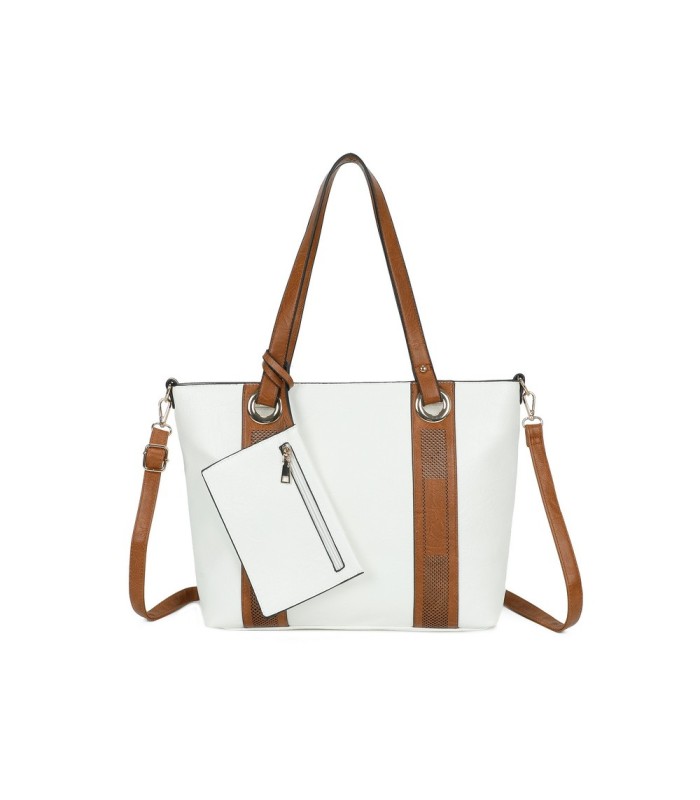 T11707 - Bolso con monedero interior bandolera y bolsillo trasero para mujer muy espacioso