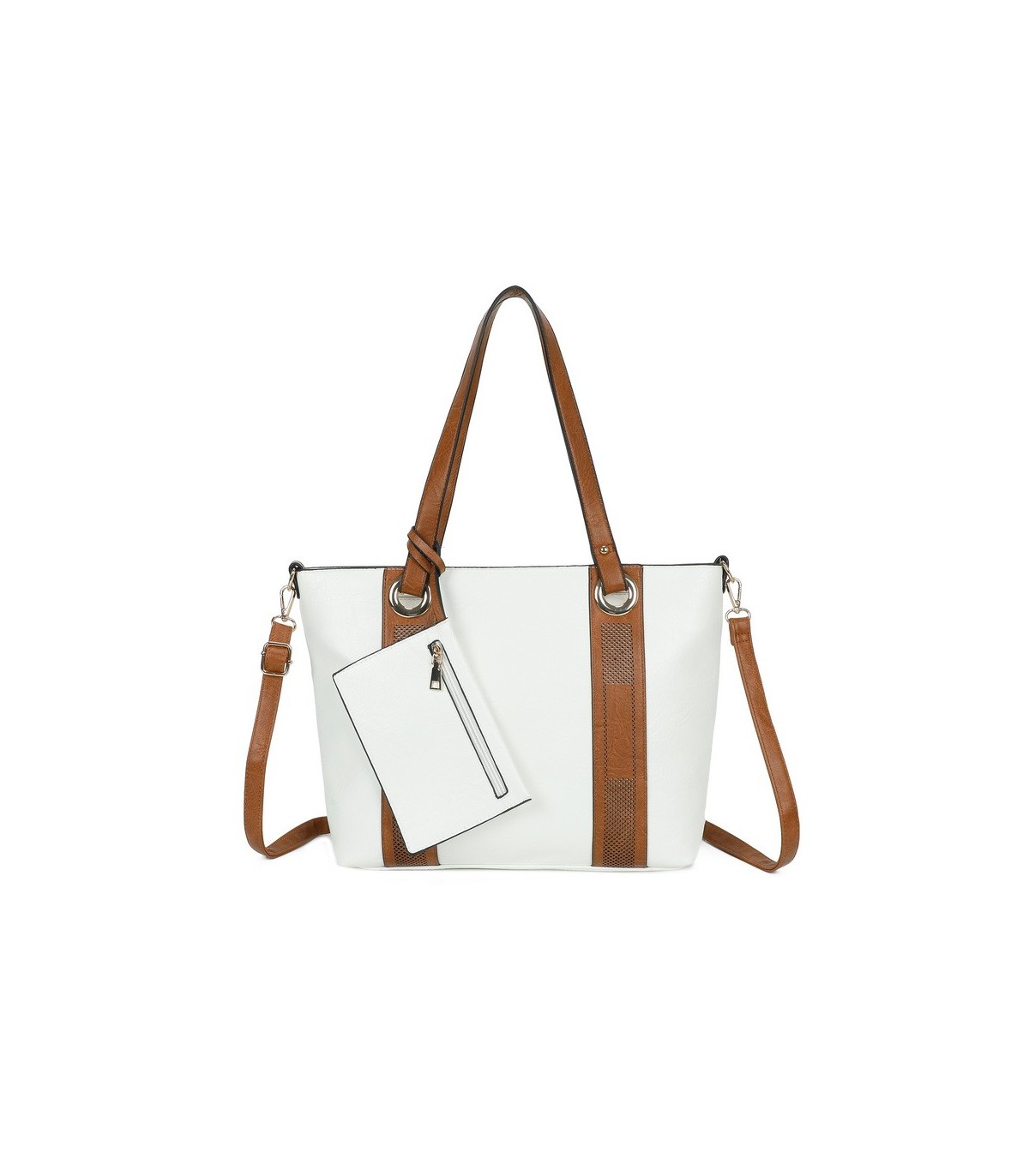 T11707 - Bolso con monedero interior bandolera y bolsillo trasero para mujer muy espacioso