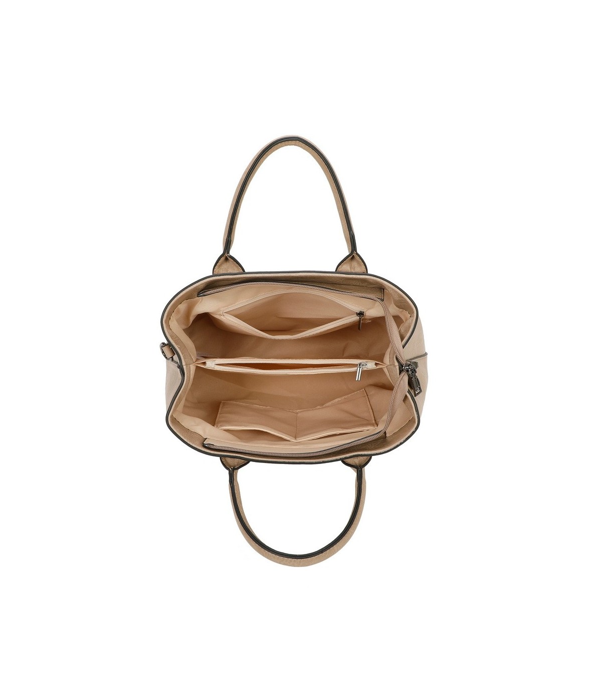 T11710 - Bolso de mano con asas de cadena y bandolera cruzada